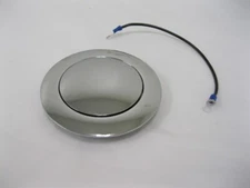 Billet Aluminum Steering Wheel Horn Button Smooth Chrome 9 Hole Adapter