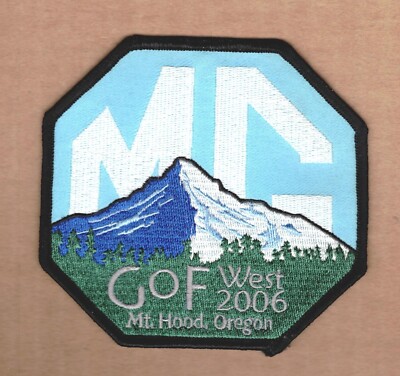 2006 GOF West MG Car Club Patch, Mt. Hood Oregon