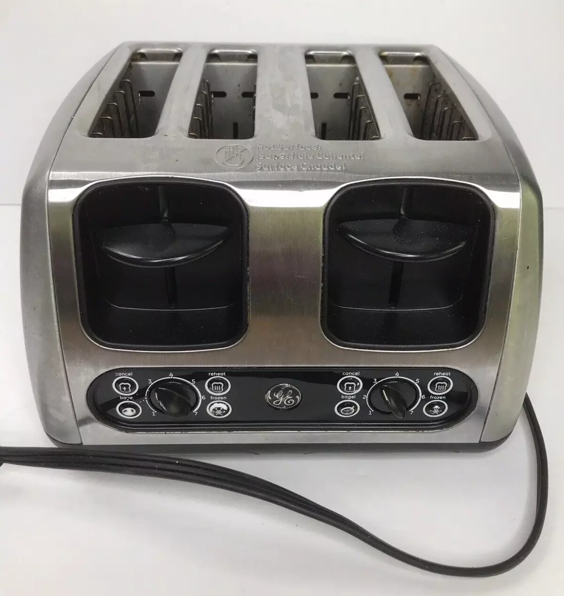 GE - 4-Slice Toaster - Stainless Steel