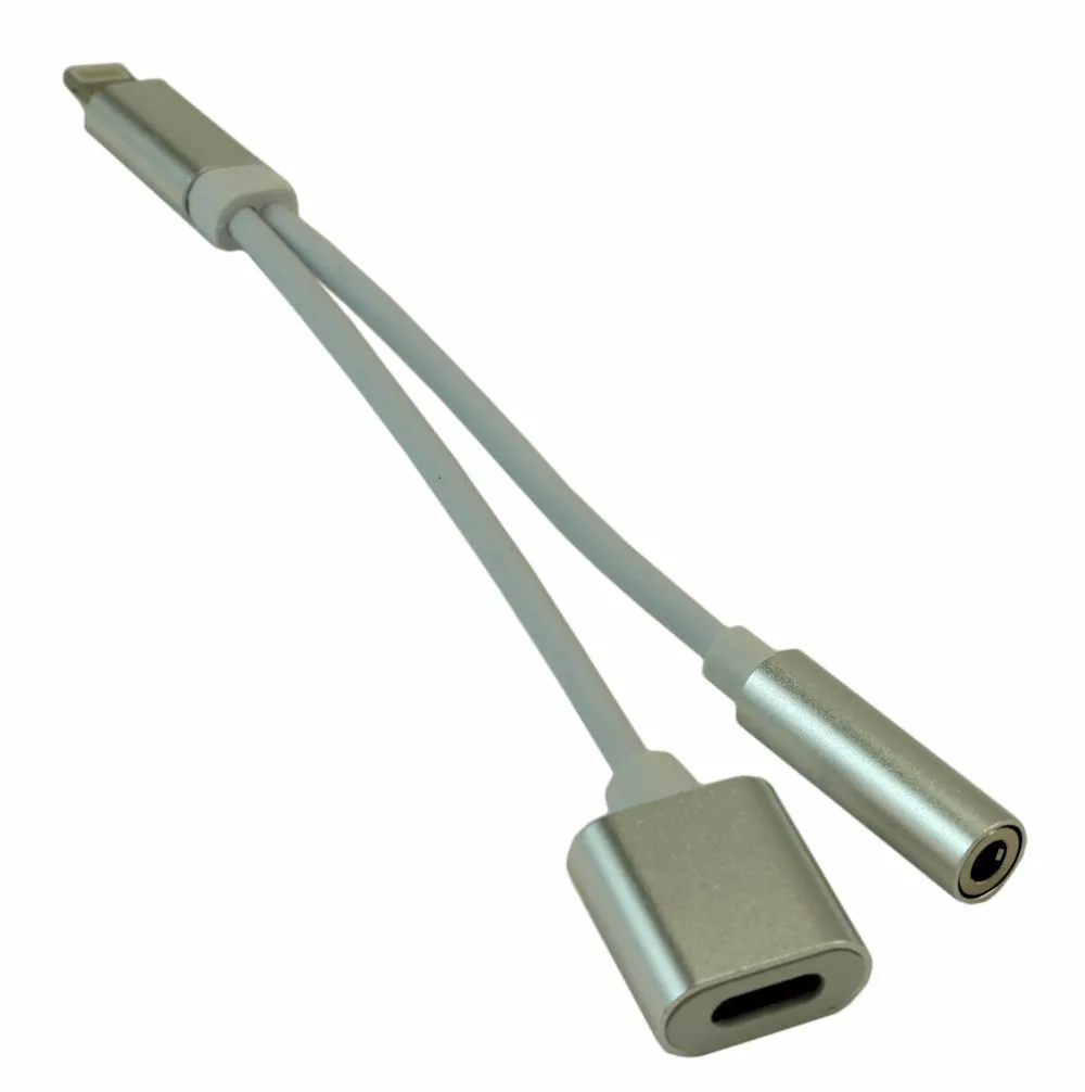 Adaptador jack hembra Lightning macho para iPhone