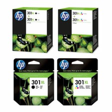 Original HP 301XL Black & or Colour Ink Cartridges For Deskjet 1000 Printer
