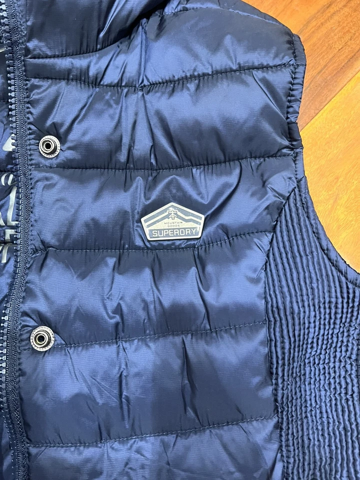 Chaleco SUPERDRY Luxe Fuji Japón Mujer M Chaleco Deportivo G50018YPF1 220923 LF002 Azul Foto 3 de 4