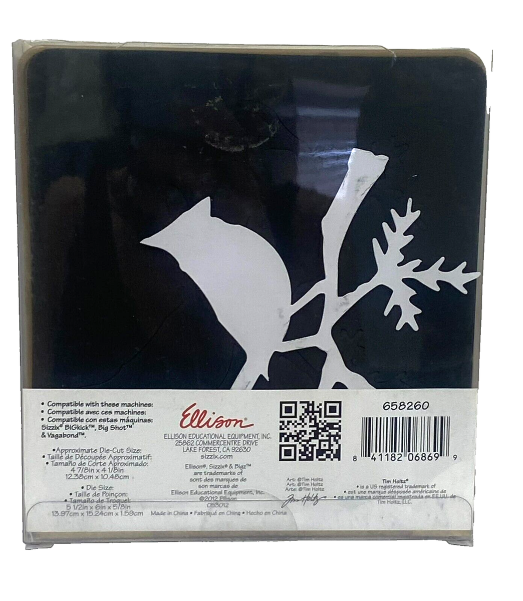 Sizzix Bigz Die Cardinal Christmas #658260 Retired Bird Craft DYI