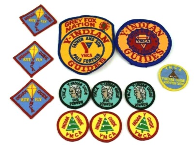 VTG Indian Guides YMCA Big Pow Wow Kite Fly X-Mas Tucson Az Vintage Patch Lot