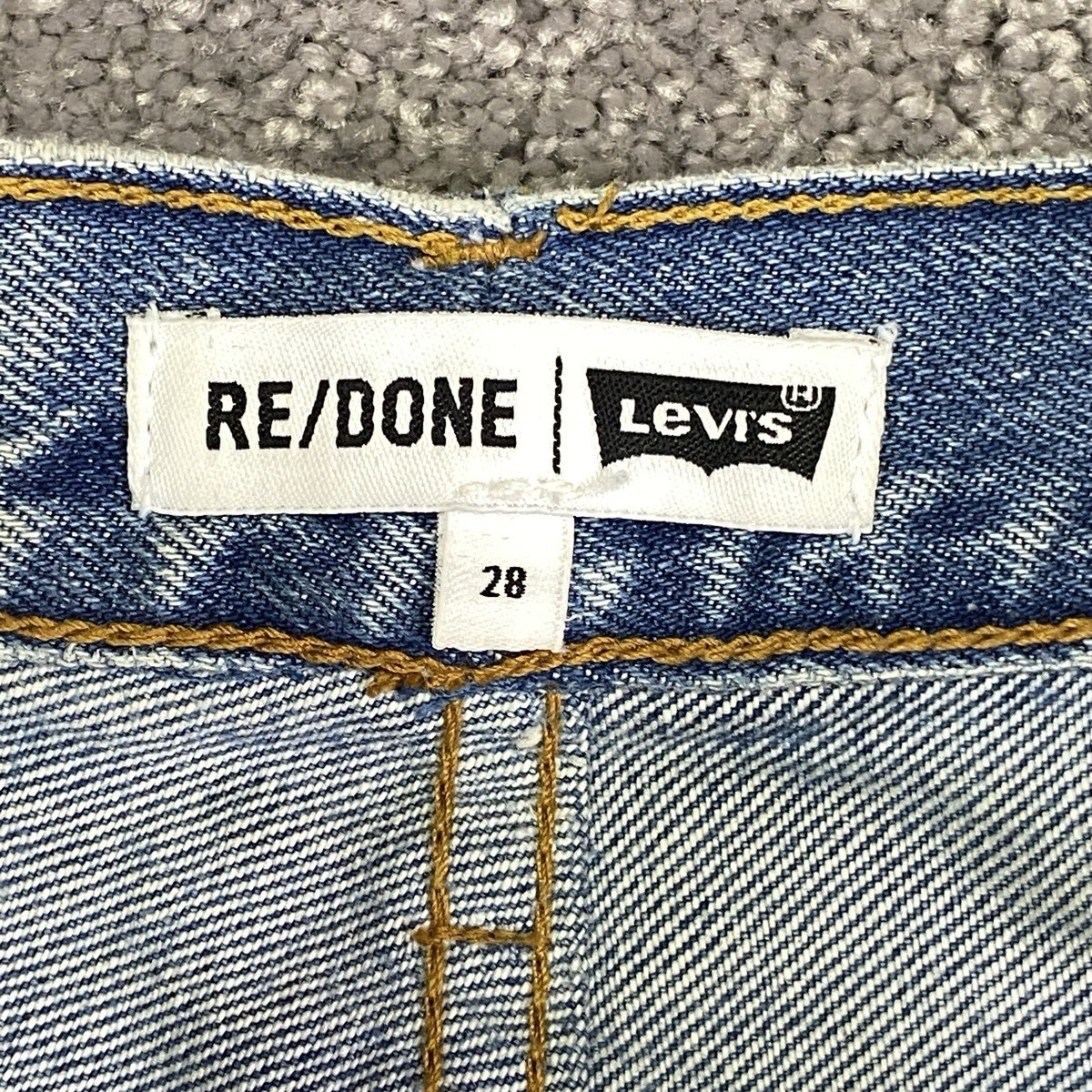 Re/Done Levi's Jeans Women's 28 Blue Denim Midrise Button Fly