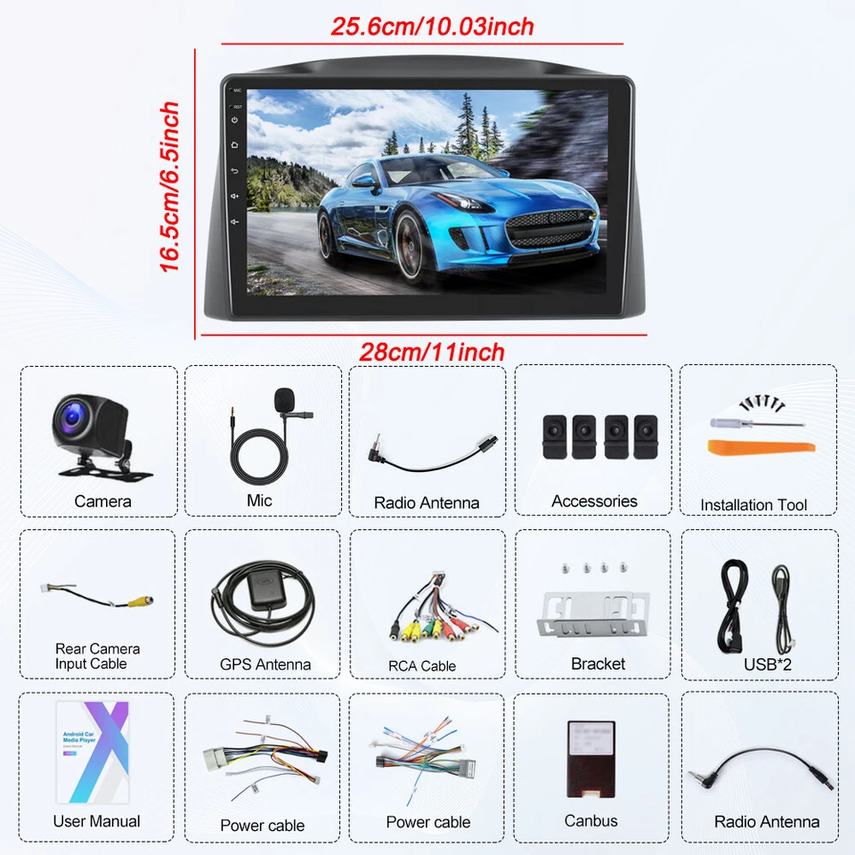 64G Carplay Android15 Autoradio GPS SAT Navi Für Jeep Grand Cherokee WH/WK 05-07 - Bild 2 von 4