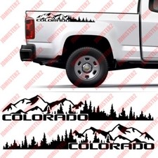 Chevy Colorado Bedside Decal Colorado Mountain Truck Stickers - Any Size