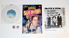 Sex Pistols Public Image Itd. pins photo record comic book lot set Johnny Rotten