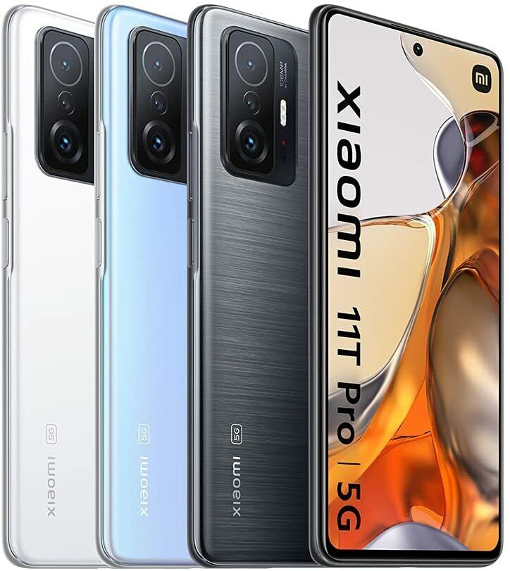 Xiaomi 11T Pro 2107113SI 256GB 12GB RAM Gsm Unlocked Phone Qualcomm SM8350  Snapdragon 888 5G 108MP The phone comes with a 6.67-inch touchscreen  display with a resolution of 1080x2400 pixels and an