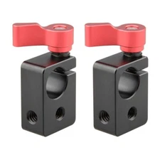 2x CAMVATE 15mm Rod Tube Clamp Mount w/ 1/4"-20 Thread fr Camera Shoulder Rig