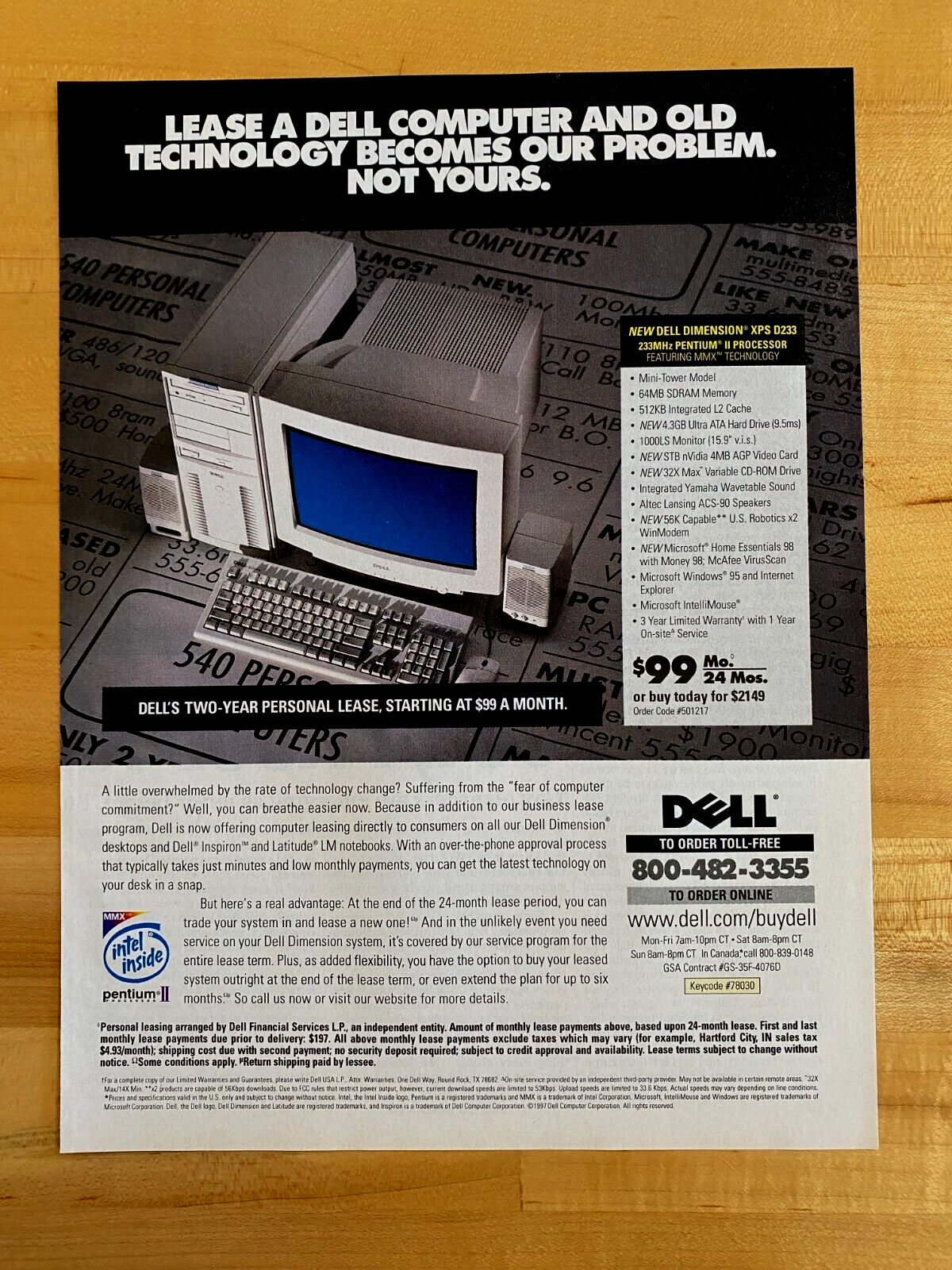 1997 Vintage Print Ad Dell XPS Computer | eBay