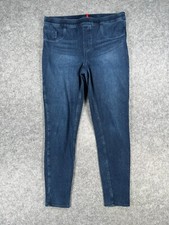 Spanx Women's Jeanish Leggings Size L Dark Blue Stretch Pull On Jeans