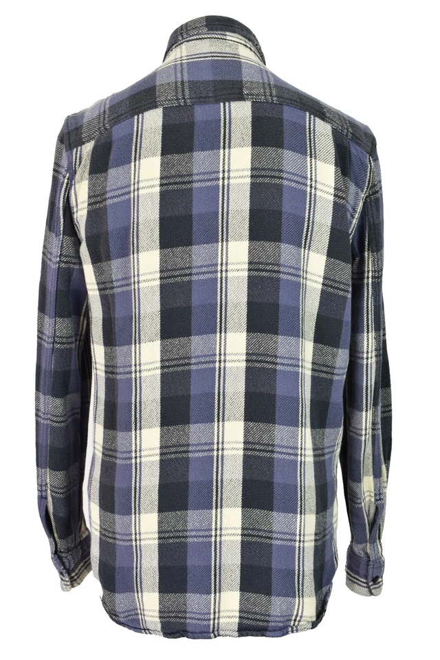 LEE Blue Long Sleeve Shirt size L Mens Regular Fit Checked Outdoors Outerwear - Image 2 of 4