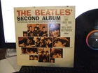 + THE BEATLES SECOND ALBUM  LP ON ORIGINAL RAINBOW CAPITOL RECORDS SOLID VG+