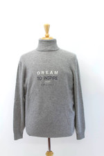 NWT 3900 Brunello Cucinelli 100 Cashmere Logo Graphic Turtleneck 50/ 40US A232