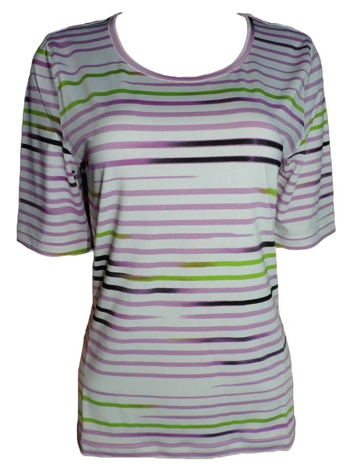 Joy Damen T-Shirt ANNEMIE Kurzarm Sportshirt Gestreift Gr. 36 38 - Bild 1 von 1