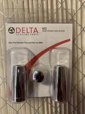One Pair Delta A22 Small Lever Handle ACCENTS In Chrome
