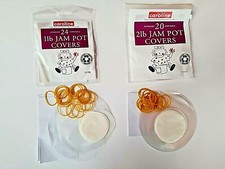 Caroline Jam Pot Covers kit 1lb 2lb Jar Preserves Chutney Pickle Label Wax Seal