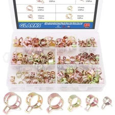 80pcs Spring Band Type Clips Air Hose Tube Water Pipe Fuel Pipe Silicone Vacuum 