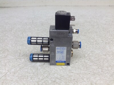 Elettrovalvola Festo MFH-5/3-G-1/8-B 30483 Con Relè MSFG-24/42-50/60-OD 34411 - Usato - Foto 4