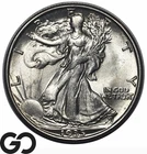 1935-D Walking Liberty Half Dollar, RARE This Nice! Superb Gem BU++