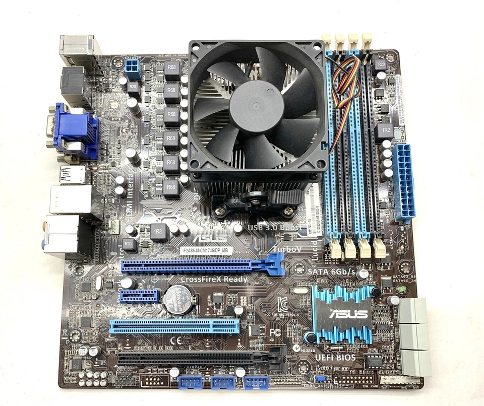 ASUS F2A85-M Motherboard & CPU Combo M-ATX FM2 AMD A8-5500 3.20GHz 12GB RAM I/O - Image 2 of 4