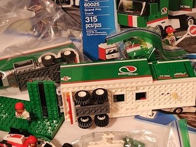 LEGO City Octane Lot Grand Prix Truck (60025) & Tank 3180 & Cars 