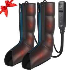 Leg Massager with Heat and Compression Therapy, Leg Compression Massage for Circ
