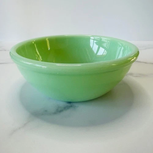 💠 Fire King Jadeite Beaded Rim G-300 Breakfast Bowl