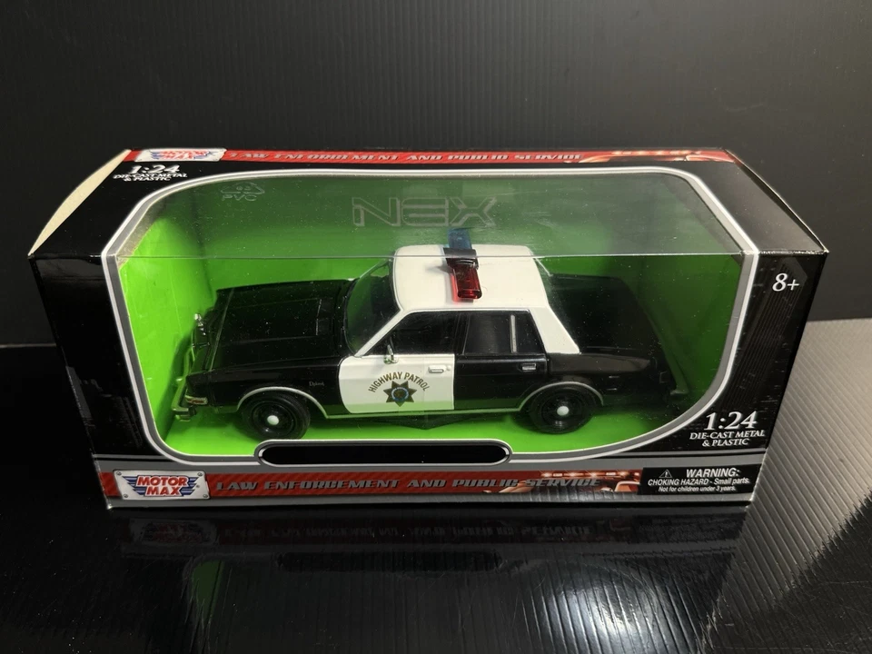 1986 Dodge Diplomat CHP California Highway Patrol 1/24 Motormax 76466 - Image 4 of 4
