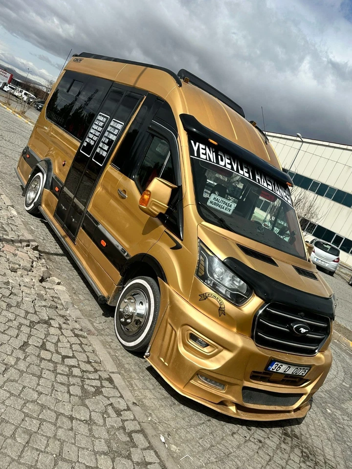 Chrome 16" Universal Front Rear Twin Wheel Trim Covers To Fit For Transit Truck - Image 4 of 4