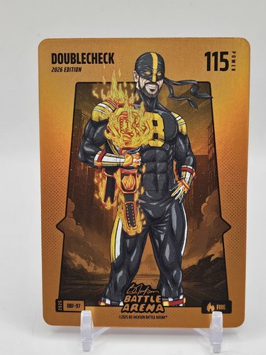 Bo Jackson Battle Arena 2026 Doublecheck Orange Fire Battlefoil 115 PWR