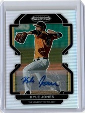 2022 Panini Prizm Draft #PDP204 Kyle Jones Silver Prizm Auto Toledo Rockets