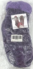Snoozies Sherpa Lined Gripper Crew Socks Cozy Purple Sz 5-10 Brand New & Sealed