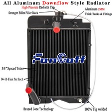 3 Row Radiator 181623M91 fit Massey Ferguson TE20 TEA20 TO20 TO30 TO35 202 35