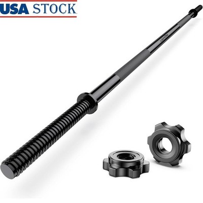 55'' Weight Lifting Bar Standard Straight Olympic Barbell Squats Presses Gym New
