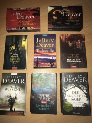 7 x Krimi  Thriller Jeffery  Deaver Paperback TB Books - (Bundle) Privat   