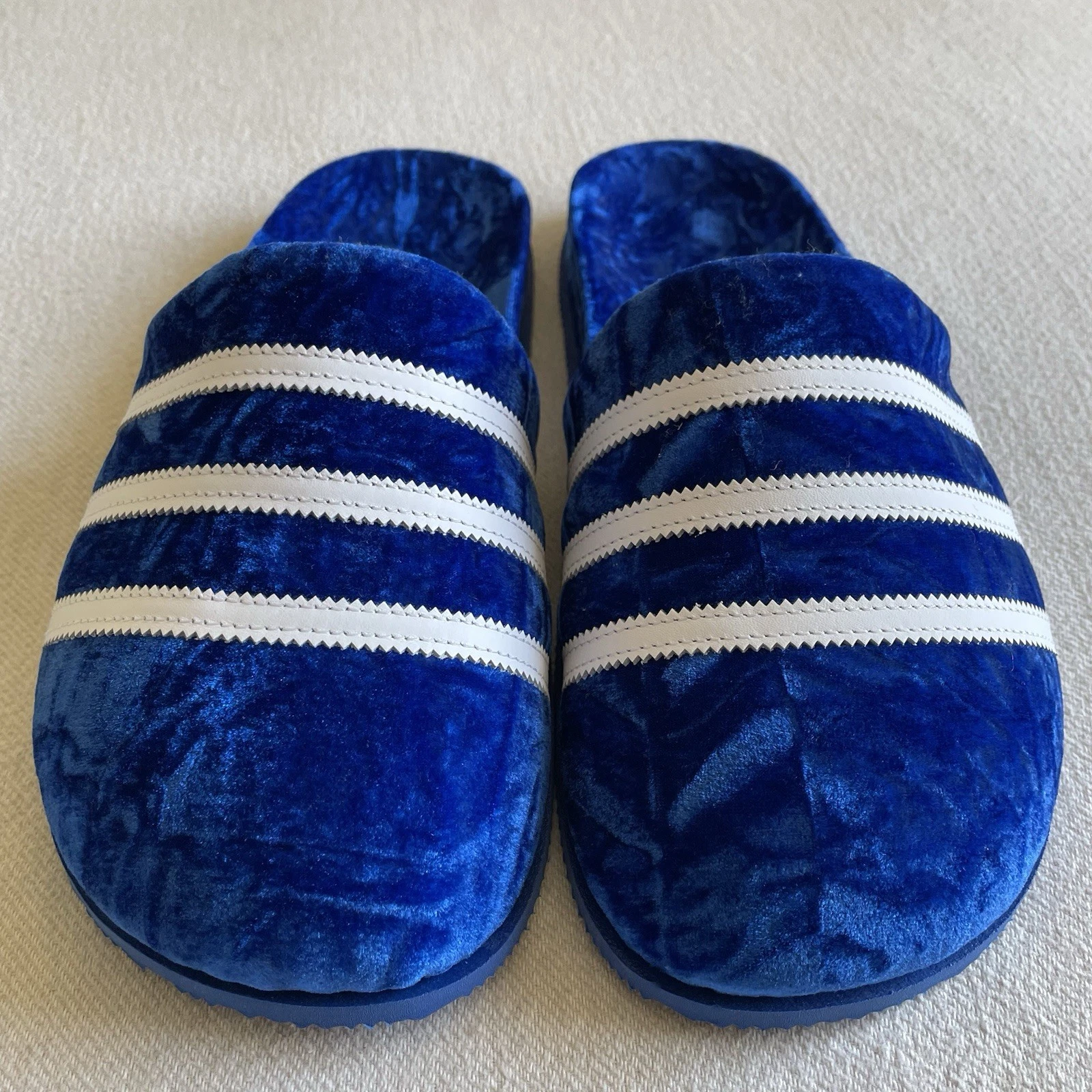Adidas Adilette Adimule Slide Sandalo Uomo Taglia 10 Velluto Blu