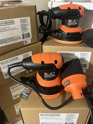 #ad BLACKDECKER 5 Inch Orbital Sander 2.0A 12000 OPM Corded BDERO100 $22.00