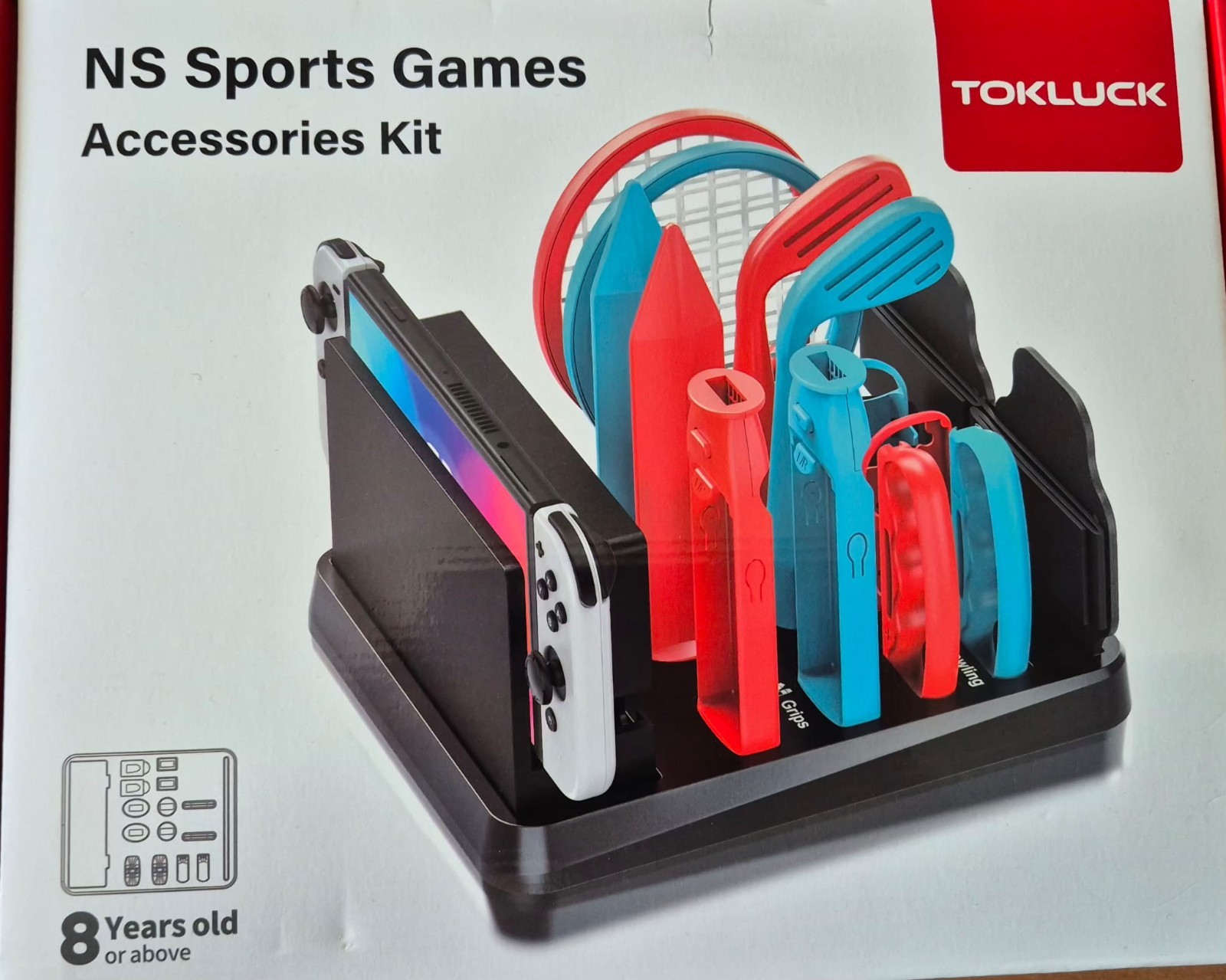 Tokluck 15 in 1 Kit Accessori per Nintendo Switch Sports e OLED Model - 1
