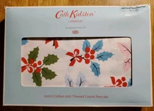 Cath Kidston Christmas Holly Berry 1 Pair Of Standard Pillowcases 21"x28" Cotton