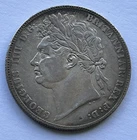 Photo of a 1823 Great Britain Half Crown (1816-1837) from an eBay sale