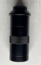 Black 100X Magnification, C Mount Style Continuous Zoom Lens for Microscope