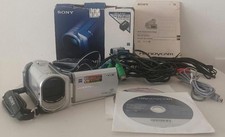 SONY HANDYCAM DCR-SX40 DIGITAL VIDEO RECORDER CABLES CHARGER MANUAL BOX UNTESTED