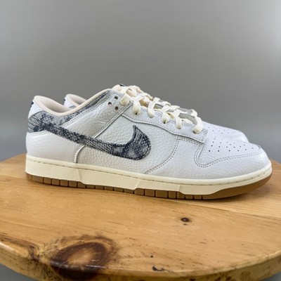Nike Dunk Low 'Washed Denim' Men s Size 13 Shoes White Midnight Navy FN6881-100