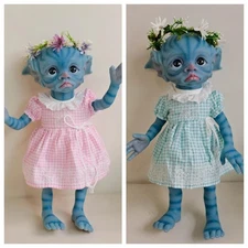 Already Painted 16inch Fairy Elf Baby Tinky Finished Reborn Doll Full Body Vinyl