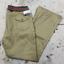 Vintage 70s Big Yank Bell Bottom Flare Pants Elastic Back Mens 38x31 Hippie NOS