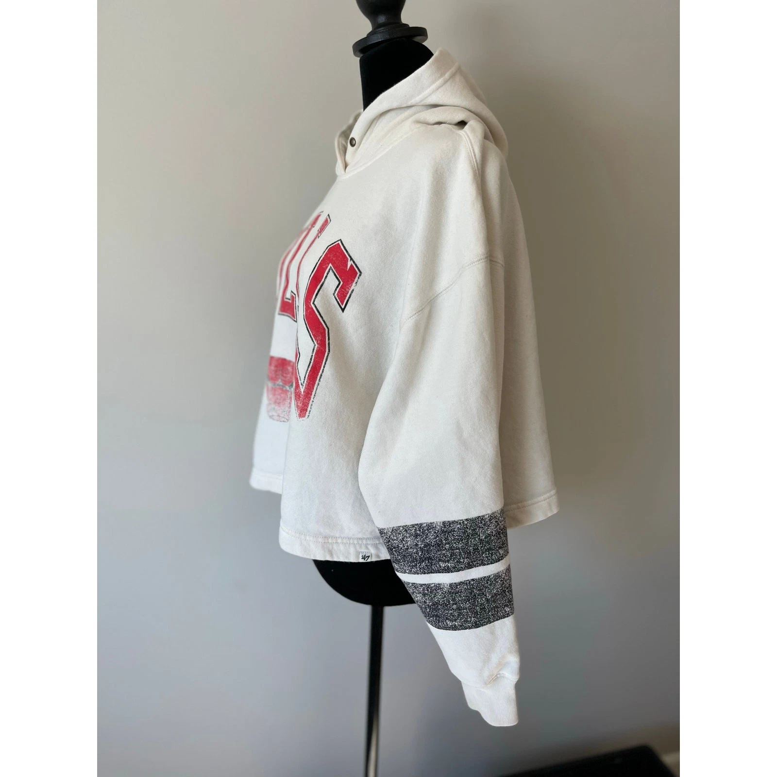 OFF WHITE Felpa Bulls cropped