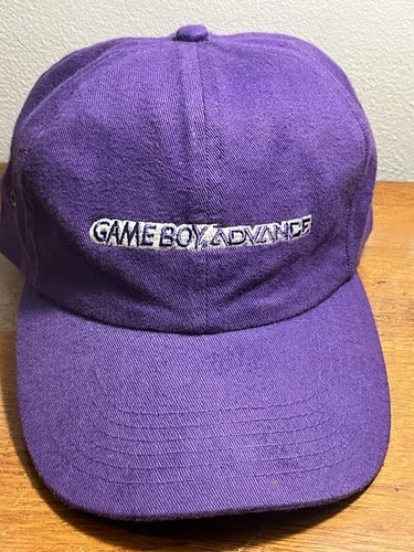 Vintage Authentic 2001 Nintendo GameBoy Advance Purple Promotional Cap Hat, Rare