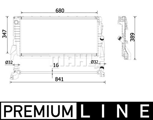 Radiator MAHLE Fits MINI Cooper One First 13-17 7617593 | eBay 